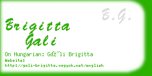 brigitta gali business card